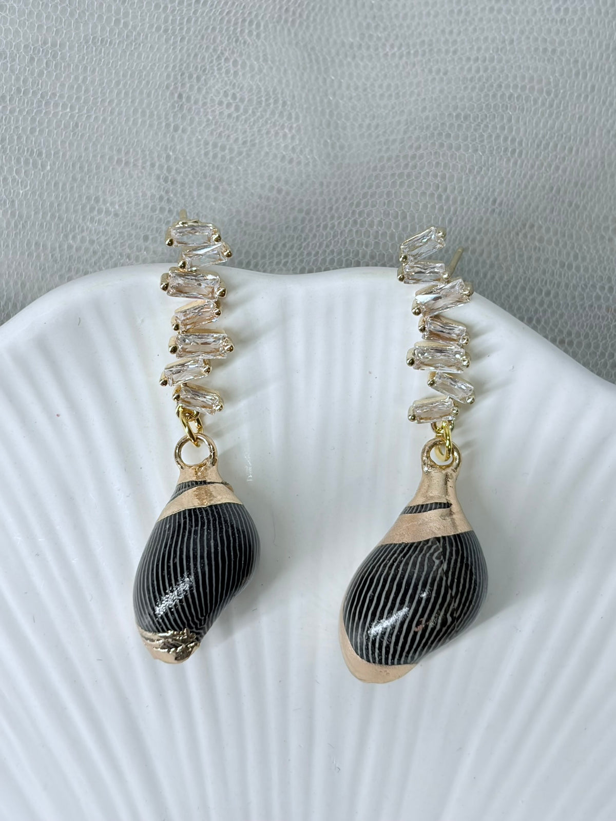 Ohrringe mit echten Muscheln
